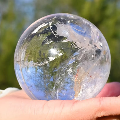 1pc  Large Elegant Clear Quartz Crystal Sphere,Polished Ball