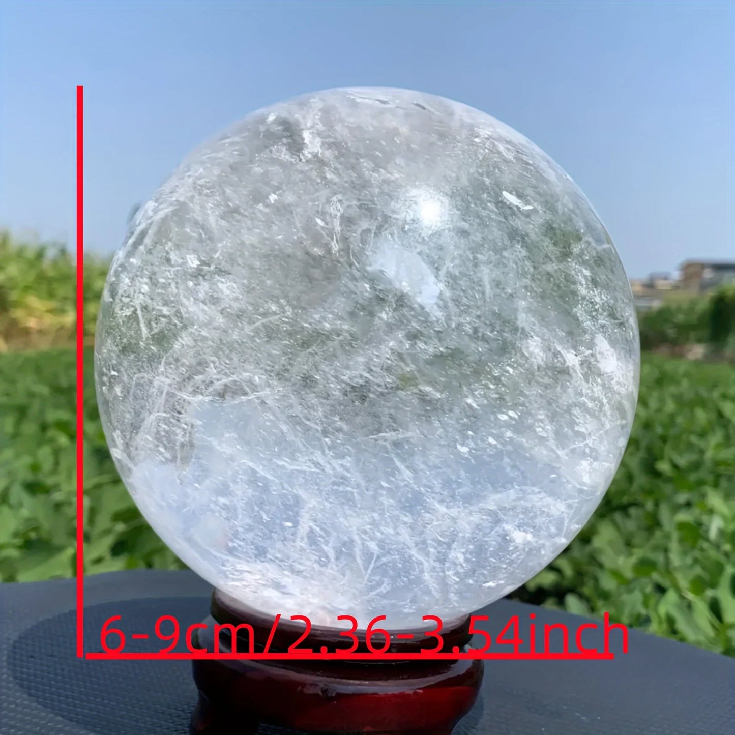 1pc  Large Elegant Clear Quartz Crystal Sphere,Polished Ball