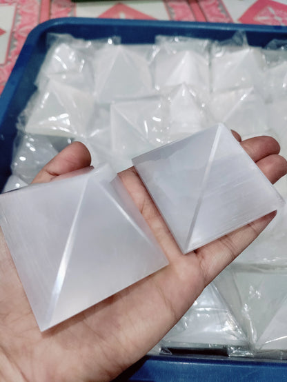 Selenite Crystal Pyramid