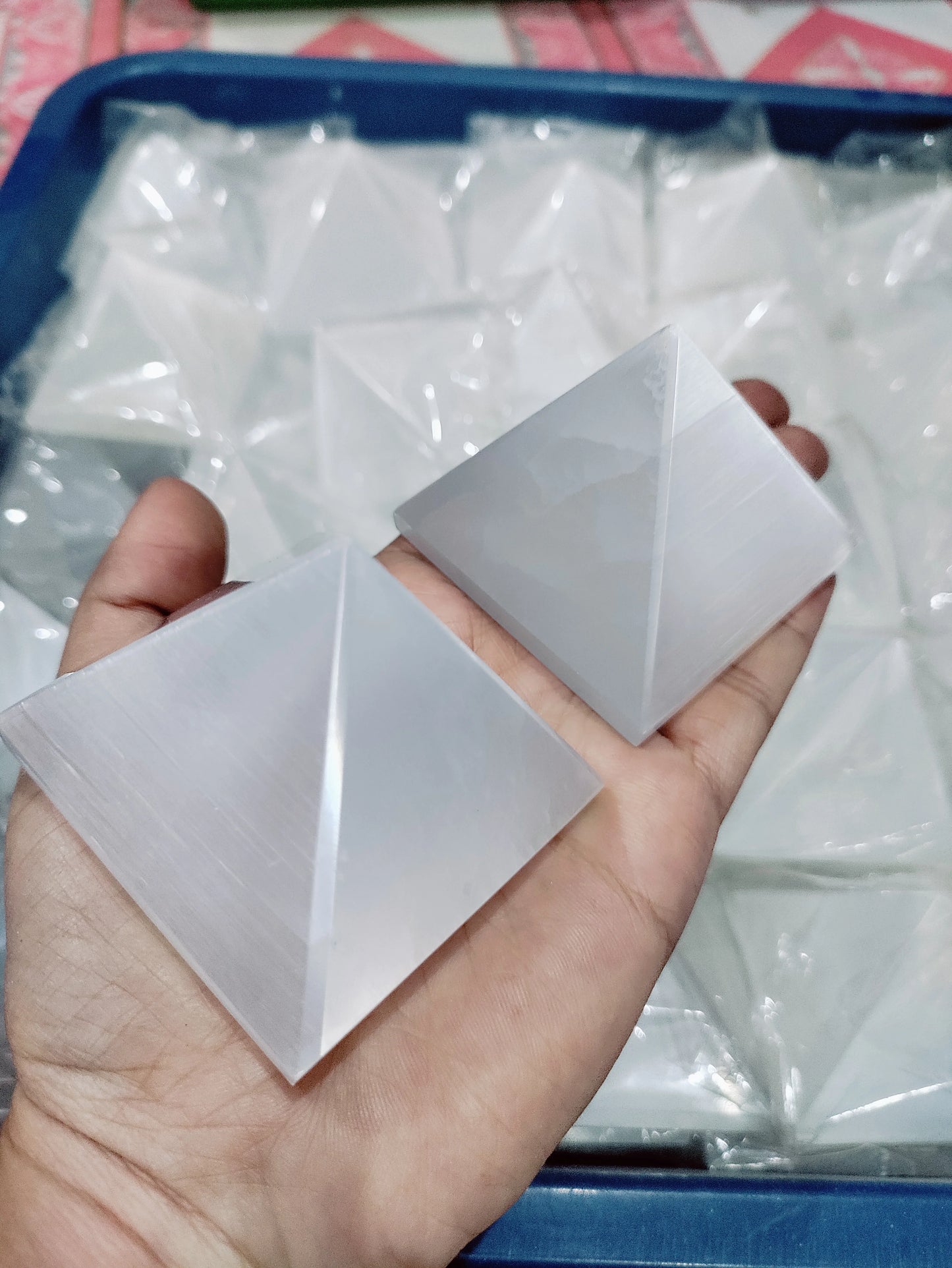 Selenite Crystal Pyramid