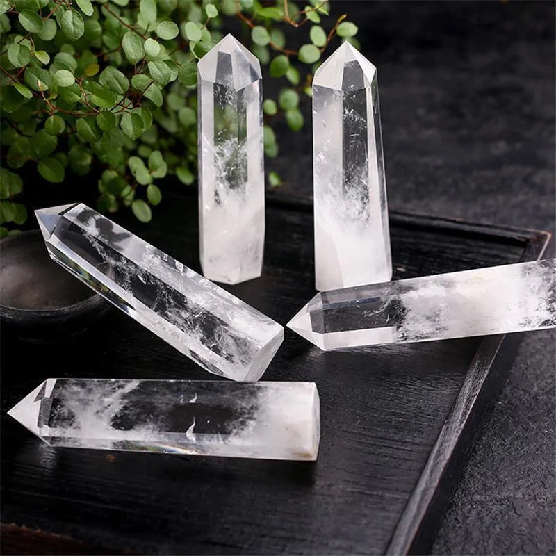 30-80mm Natural Geode Clear Crystal  Rainbow Striped Amethyst Quartz Crystal Stone
