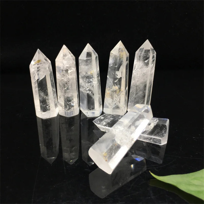 30-80mm Natural Geode Clear Crystal  Rainbow Striped Amethyst Quartz Crystal Stone