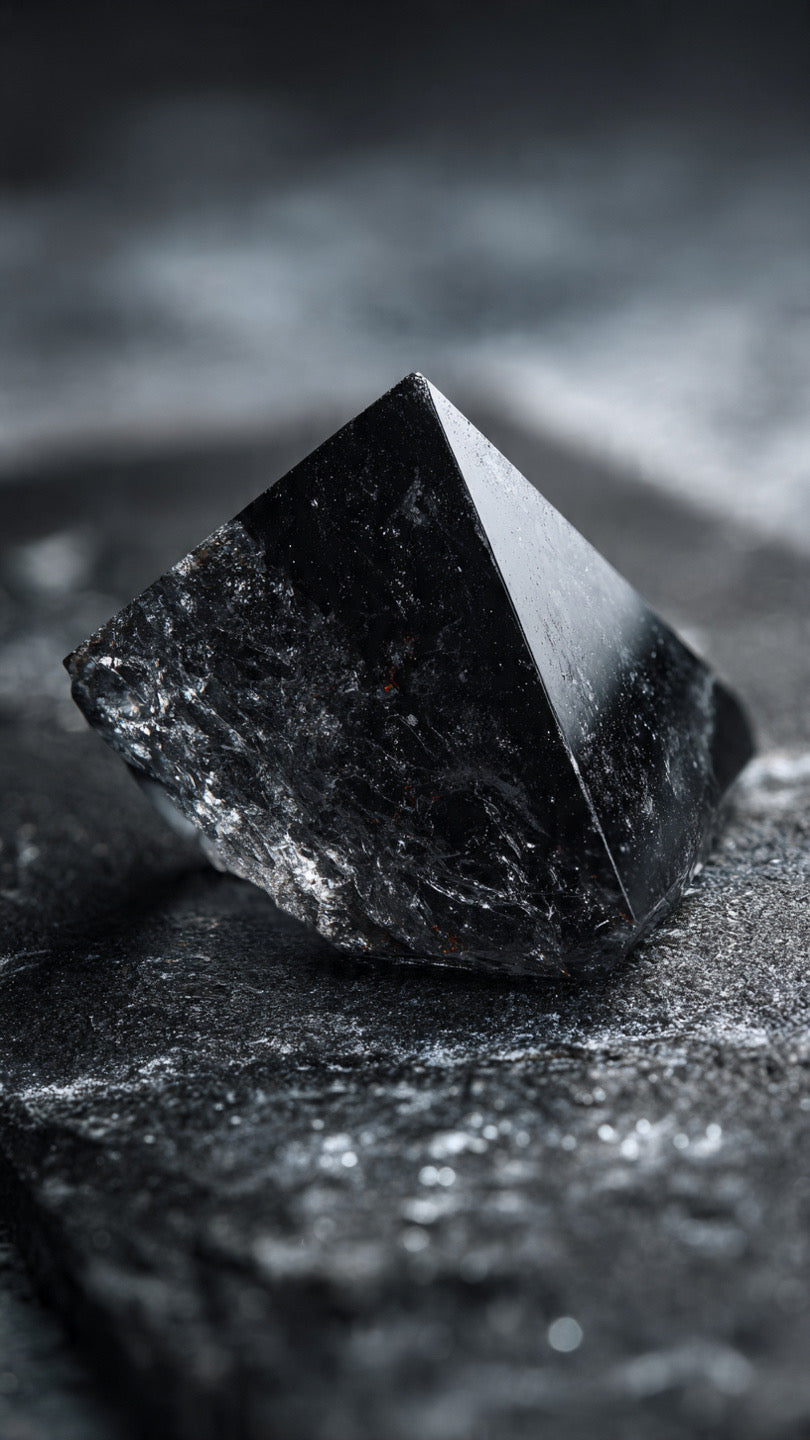 Natural Obsidian Pyramid 3-7cm | Protection Stone
