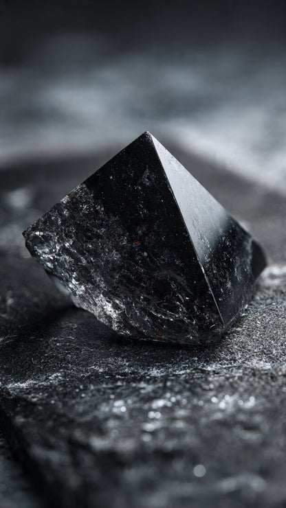 Natural Obsidian Pyramid 3-7cm | Protection Stone