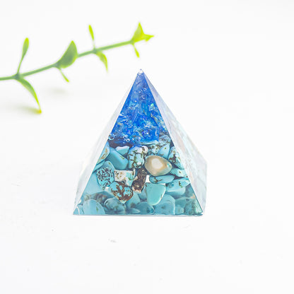 Natural Crystal Gravel Glue 3cm Pyramid