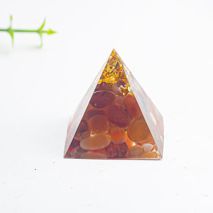 Natural Crystal Gravel Glue 3cm Pyramid
