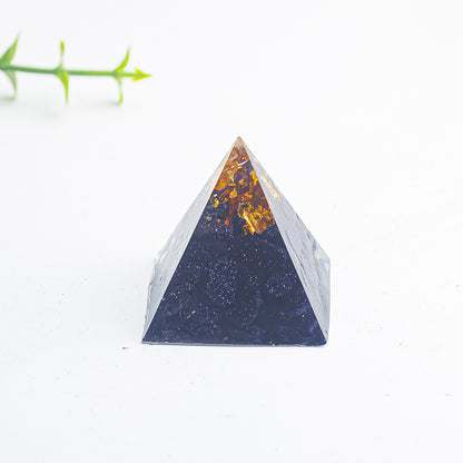 Natural Crystal Gravel Glue 3cm Pyramid