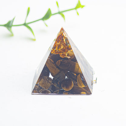 Natural Crystal Gravel Glue 3cm Pyramid