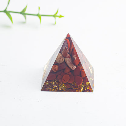 Natural Crystal Gravel Glue 3cm Pyramid