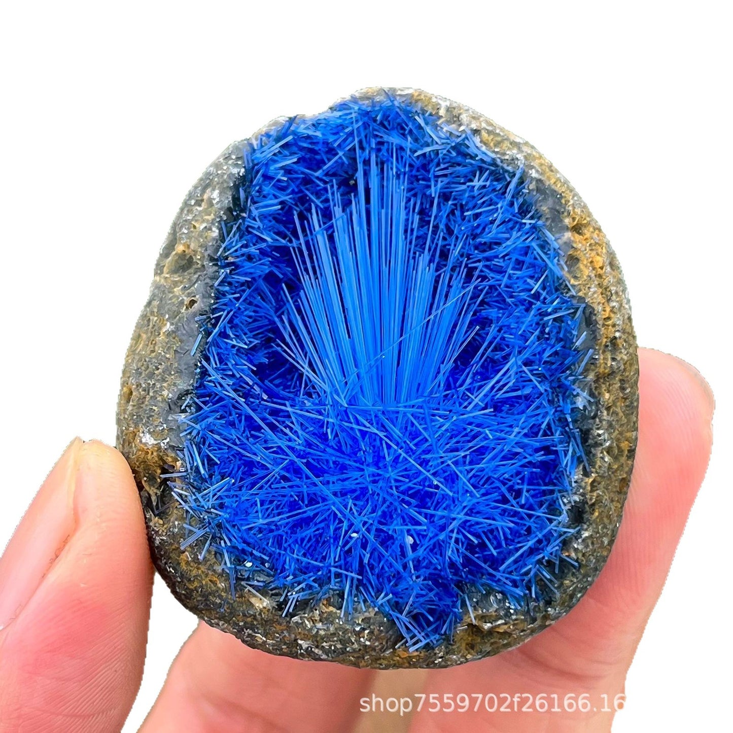 Cross-Border Hot-Selling Blue Needle-Shaped Mineral Specimens