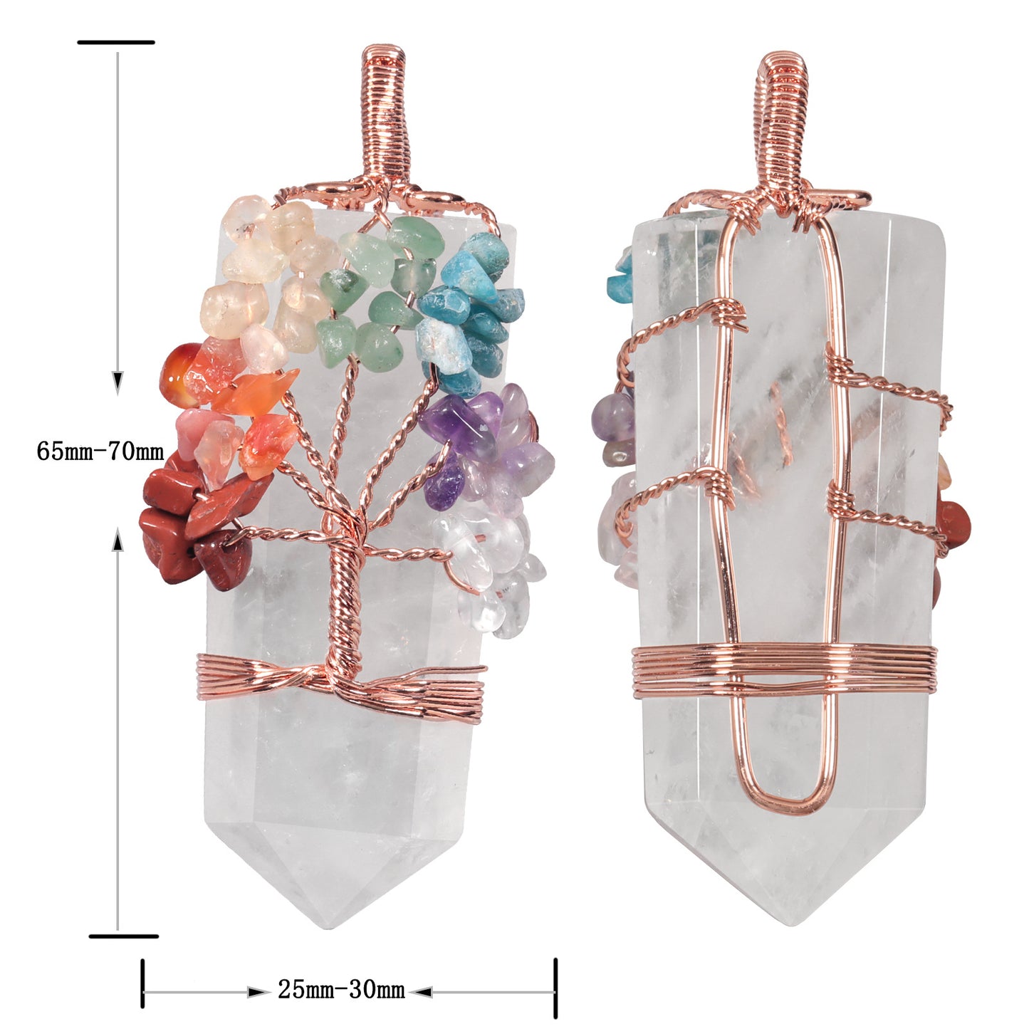 Natural Cut Crystal Stone Sword-shaped