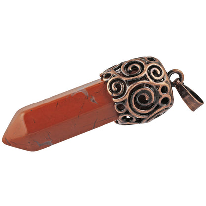 Natural Crystal Hexagonal Column Pendant: Amethyst, Powder &amp; More