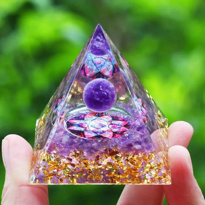 Black Shungite Crystal Pyramid 5x5cm | Protection Stone | Adam Eve UK