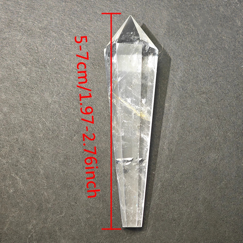 Hexagonal Prism Rose Quartz Amethyst Tower | Healing Crystal Wand | Home Decor Gift