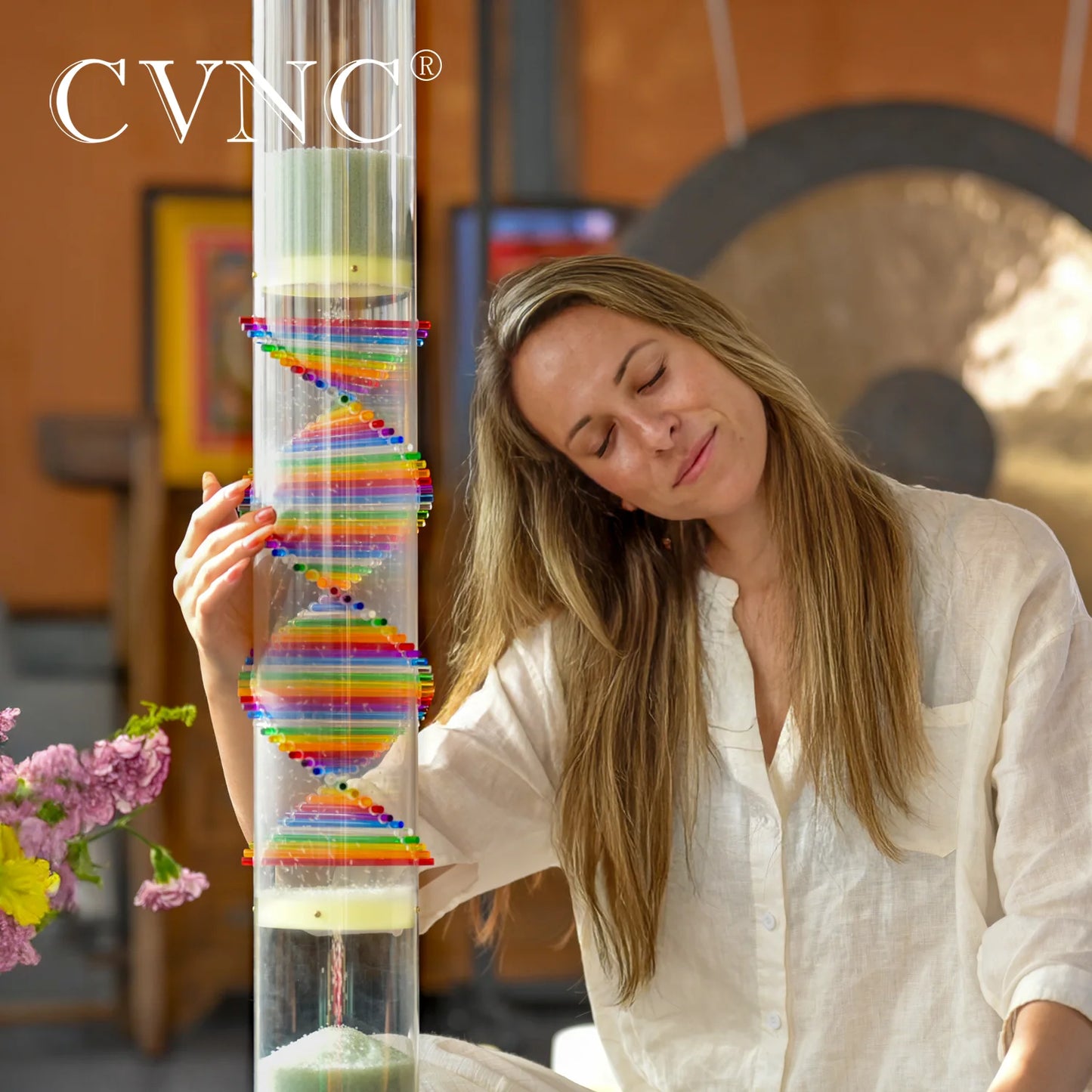 Professional Therapy Colorful Rain Stick for Sound Healing Instrument and Meditation