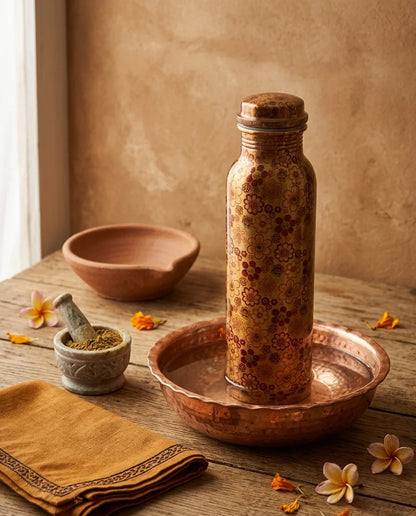 Handcrafted Pure Copper Bottle