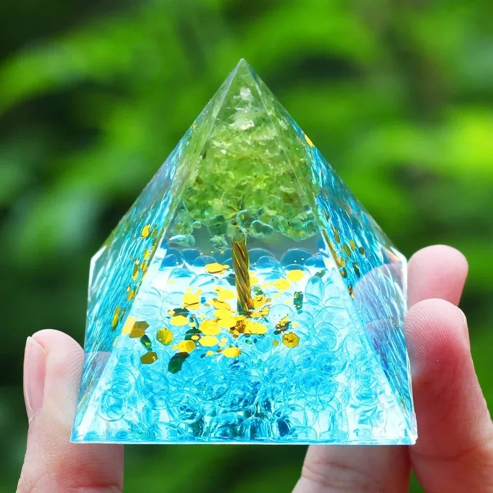 Black Shungite Crystal Pyramid 5x5cm | Protection Stone | Adam Eve UK