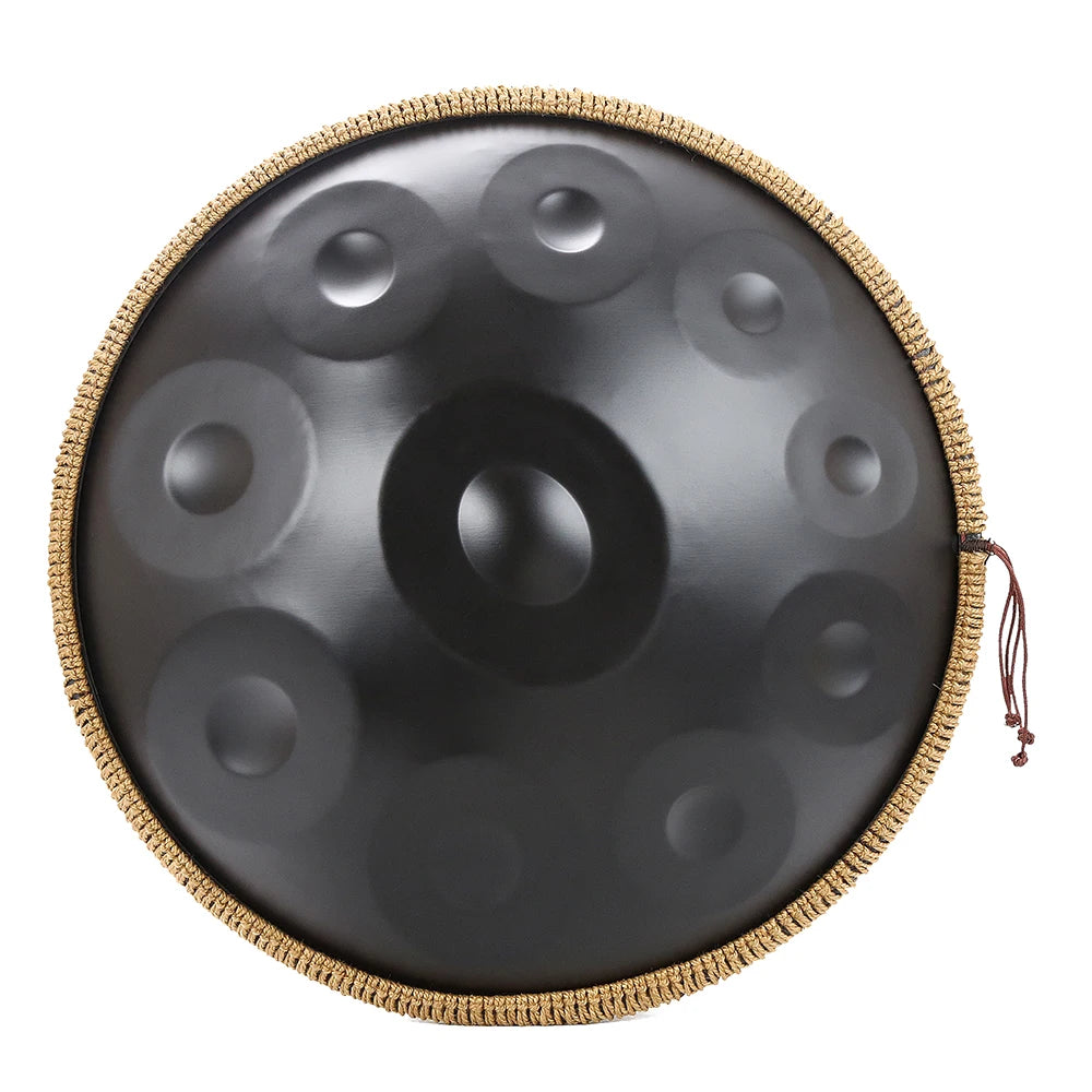 London Crafted Handpan Drum | D Minor 10 Notes | Premium Stainless Steel