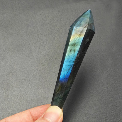 Hexagonal Prism Rose Quartz Amethyst Tower | Healing Crystal Wand | Home Decor Gift