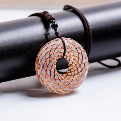 Rodin Coil & Amethyst  Orgone Pendant Necklace